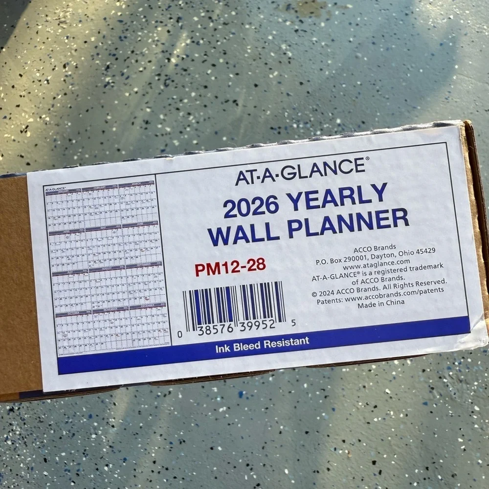 AT-A-GLANCE® 2026 Yearly Wall Calendar, Extra Large, 24